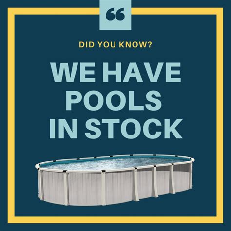 We Have Pools In Stock And Ready For You To Enjoy We Have 24 Months