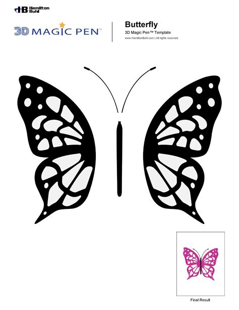printable butterfly stencil designs  wide wings   insects