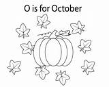 Coloring October Pages Kids sketch template