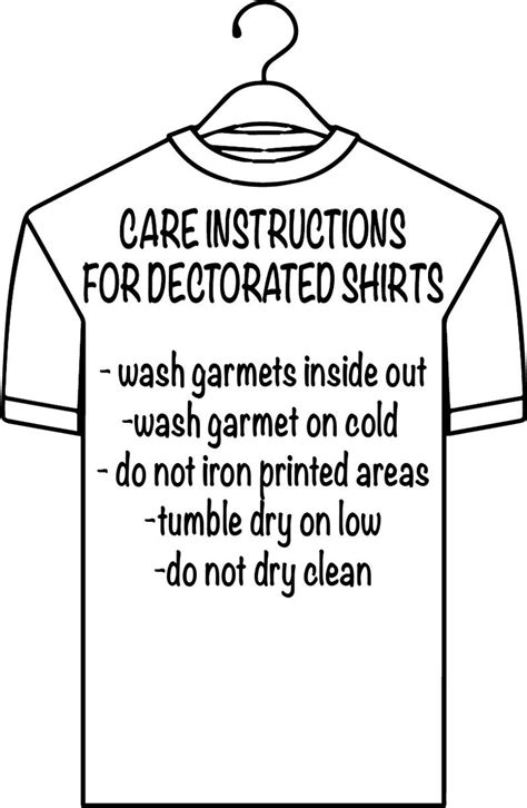printable care instructions  vinyl shirts printable word searches