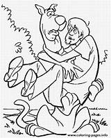 Scooby Doo Coloring Shaggy Pages E462 Hugging Kids Para Colorir Printable Do Disney Print Gif Color Colouring Prints sketch template