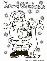 Christmas List Coloring Printable Santa Pages Claus Getcolorings Wish Color sketch template