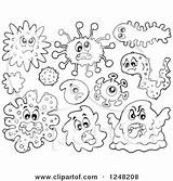 Germs Monsters Clipart Drawing Illustration Coloring Visekart Royalty Kids Vector Getdrawings Protected Collc0161 Copyright sketch template