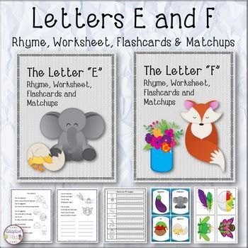 letters    rhyme worksheet flashcards  matchups  adaptive tasks