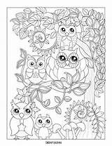 Coloring Owl Pages Adult Fall Autumn Color Mandala Printable Adults Owls Number Drawing Colouring Zendoodle Crochet Cool Colored Getdrawings Print sketch template