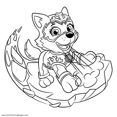 paw patrol coloring pages everest