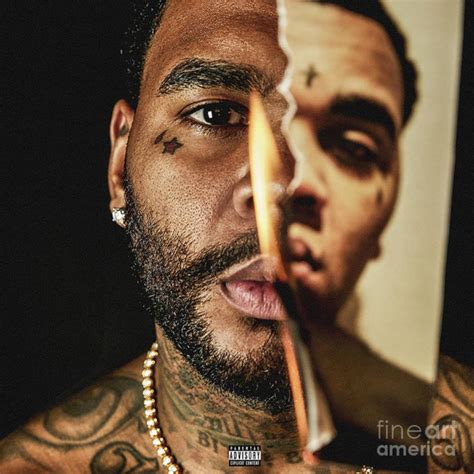 kevin gates poster canvas print wooden hanging scroll frame royal decor home