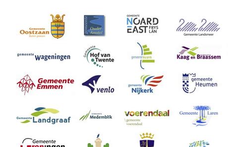 nederland leren kennen  de logos van de  gemeenten