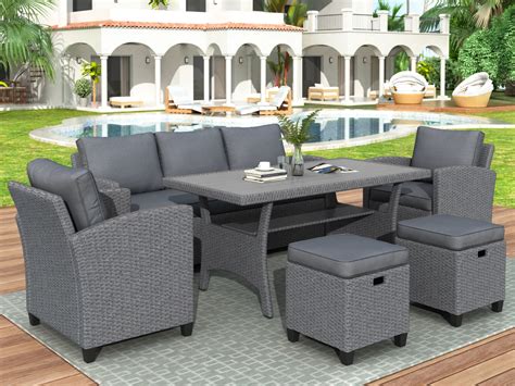 piece patio furniture  patio dining sets   shipped