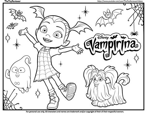 printable disney junior vampirina vampirina coloring pages