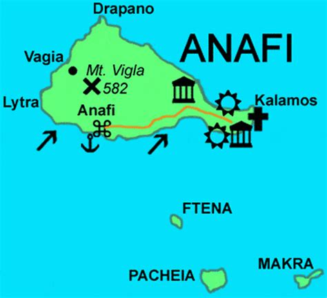 anafi map  anafi greece