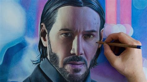 Drawing John Wick Keanu Reeves Nimauke Youtube