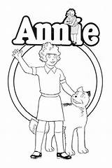 Annie Coloring Pages Orphan Musical Movie Theatre Little Drawing Sheets Printable Broadway Theater Print Book Dance Play Sandy Getcolorings Color sketch template