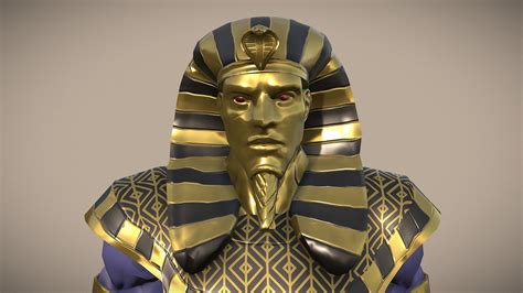 golden pharaoh 3d model