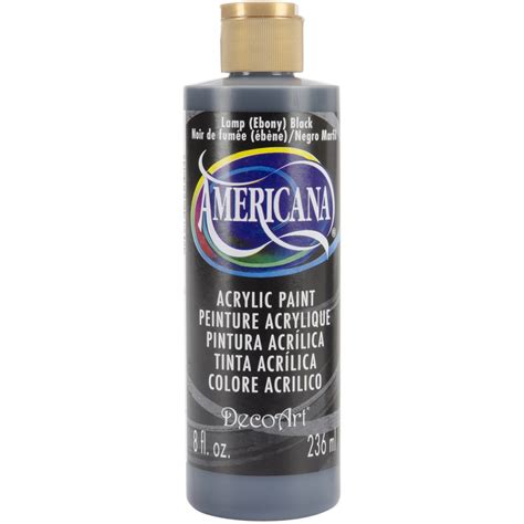 americana acrylic paint  ounces lamp ebony black