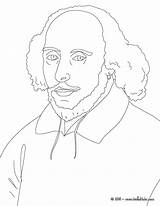 Shakespeare William Coloring Colouring Pages Drawing People Para Hellokids Colorear Sheets Escritores Kids Print Autores Manualidades Color English Projects England sketch template