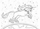 Unicornio sketch template