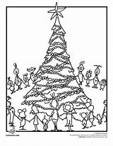 Whoville Coloring Grinch Christmas Pages Drawing Cartoon Characters Tree Who Stole Pine Kids Longleaf Jr Printable Printables Popular Getdrawings Coloringhome sketch template