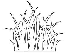 grass pattern   printable outline  crafts creating stencils