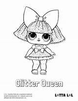 Coloring Lol Pages Surprise Dolls Queen Lotta Color Glitter Series Doll Printable Kids Colouring Poppy Books Pokemon Visit Girls Cartoons sketch template