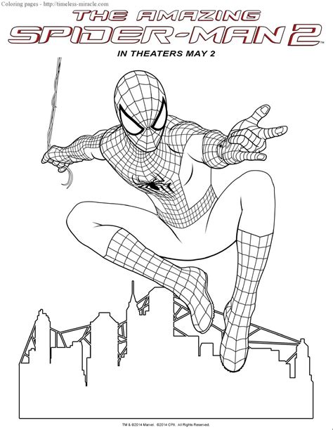 amazing spider man  coloring pages timeless miraclecom
