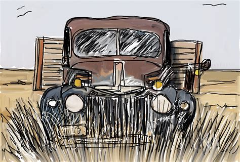truck drawing  paintingvalleycom explore collection