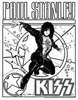 Kiss Coloring Pages Band Book Photobucket Colouring Paul Stanley Kids Books Party Track List Choose Board Manzanares Jerry S203 sketch template