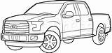 Ford Truck Coloring Pages Drawing Pickup Chevy Pick Cool Silverado Dodge Printable Raptor Toyota Draw Tundra Ram Cars Kids Drawings sketch template