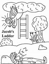 Jacob Ladder Coloring Clipart School Sunday Jacobs Bible Kids Lesson Activities Rachel 1000 Clipground Related sketch template