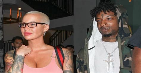 21 savage confirms relationship with amber rose won t tolerate