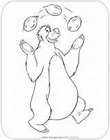 Baloo Disneyclips Coconuts Juggling Funstuff sketch template