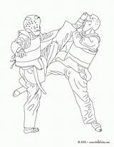 Taekwondo Karate Coloriage Ninja Hellokids Combate Colorier Judo Kleurplaat Sportivi Pantaloncini Deporte Kleurplaten sketch template