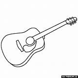Guitar Coloring Pages Color Instruments Music Musical Thecolor Colouring Guitars Country Choose Board sketch template