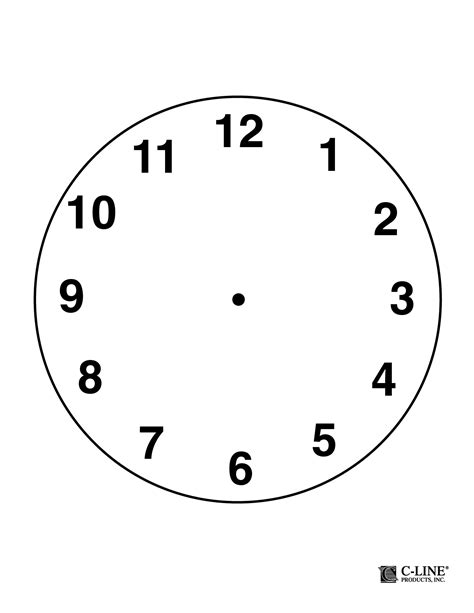 printable clock face  hands worksheets joy