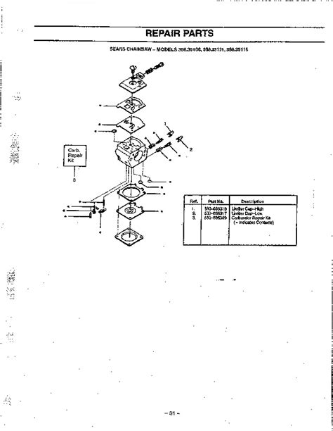 craftsman chainsaw parts diagram  wiring diagram