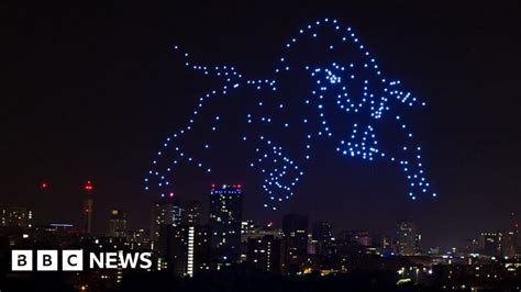 spectacular drones display lights   skies flipboard