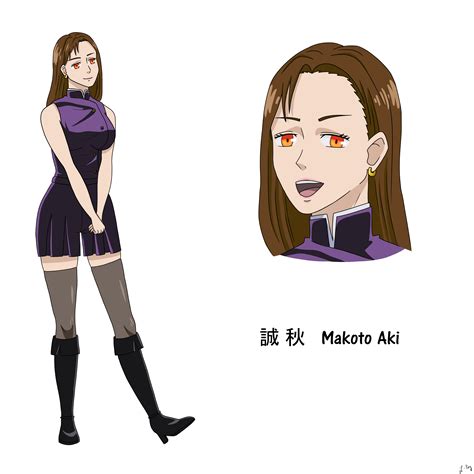 [jujutsu Kaisen Oc] Makoto Aki Character Sheet By L Poy On Deviantart