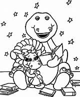 Barney Coloring Bop Pages Baby Reads Friends Printable Color Cartoon Wecoloringpage Bj Awesome Getcolorings sketch template