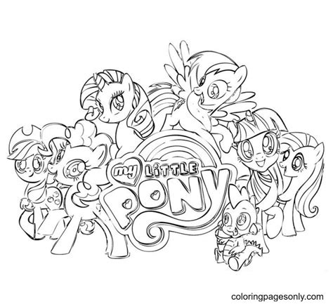 pony friendship  magic coloring page  printable coloring pages