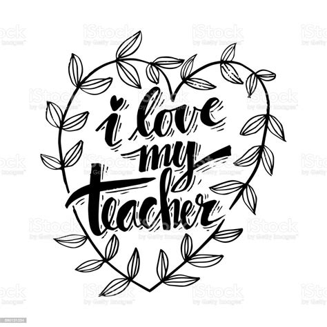 i love my teacher stock illustration download image now abstract