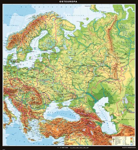 osteuropa physisch  geographie karten europa gebiete