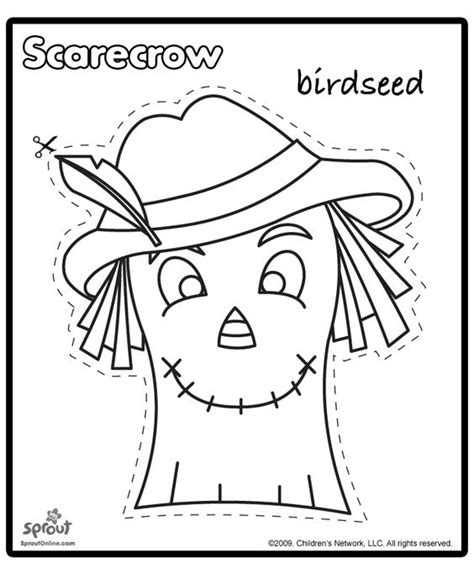 scarecrow template preschool fall unit pinterest scarecrows