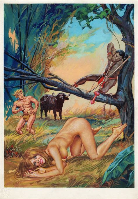 karzan primo marcarini in artefumetto original art gallery s sexy erotic covers from 60ties