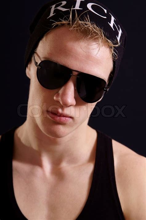 Cool Guy With Glasses Stock Image Colourbox
