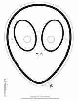 Halloween Alien Mask Masks Face Homemade Printable Color Coloring Print Aliens Diy Costumes Pages Faces Printables Craft Crafts Simple sketch template