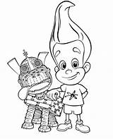 Neutron Jimmy Coloring Pages Children Print Kids sketch template