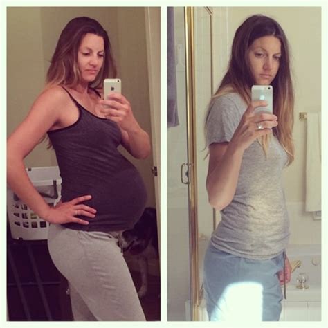 Anna Phylaxis • Before And After 42 Weeks Pregnant And 19