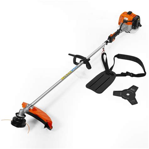 xtremepowerus cc gas powered string trimmer  cycle lightweight straight shaft weed wacker