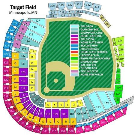 target field seating chart picture  target field minneapolis