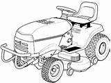 Lawn Drawing John Deere Mowers Mower Mike Getdrawings sketch template